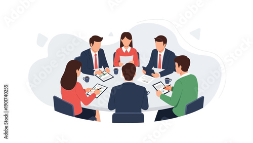 Business Meeting Team Collaboration Discussion Strategy Planning Corporate
