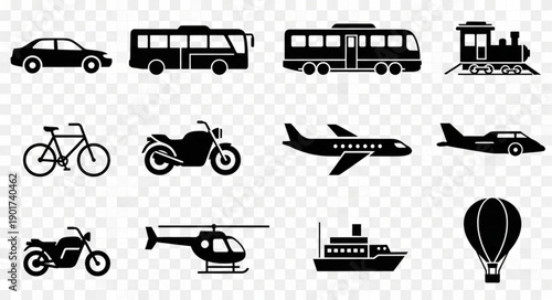 Collection of Transportation Icons.