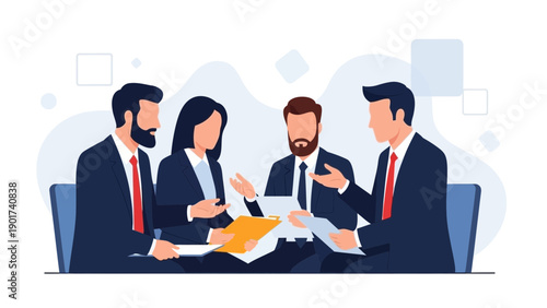 Business Team Meeting Discussion Strategy Collaboration