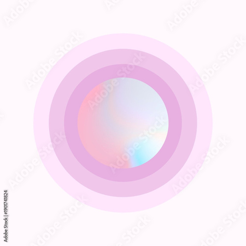 Simple geometric harmony inspiring calm perception and clear design communication