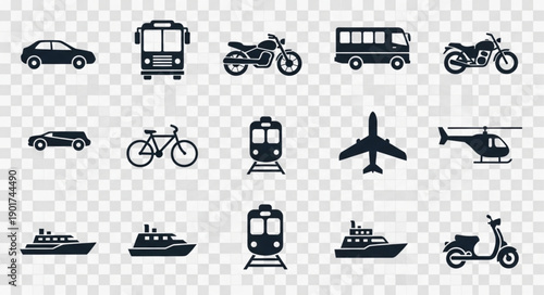 Collection of Transportation Icons.