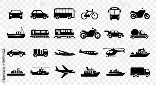 Collection of Transportation Icons.