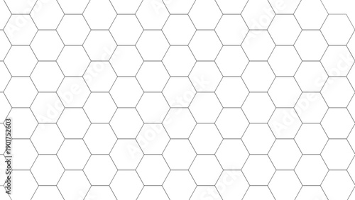 hexagon pattern. Seamless background. Abstract honeycomb background in grey color abstraction of nanotechnology and science, electronics and digital style, wire net dimensional