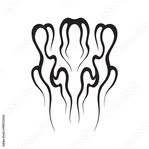 japanese traditional flame tattoo illustrations