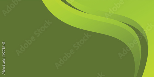 leaf green curve minimalist abstract background. vector design technology pattern eps10
