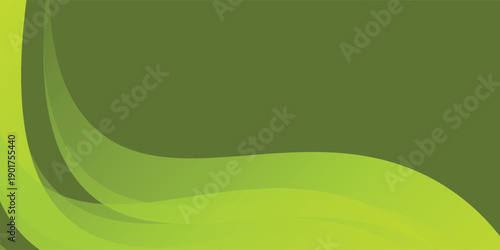 leaf green curve minimalist abstract background. vector design technology pattern eps10