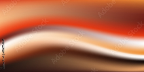 Dynamic gradient of warm orange and red hues creates a bold, abstract composition fluid