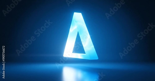 Wallpaper Mural Glowing blue triangle and door. Torontodigital.ca