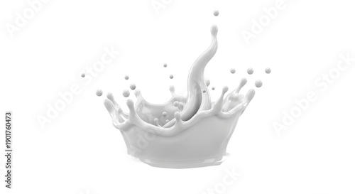 White Liquid Splash Crown