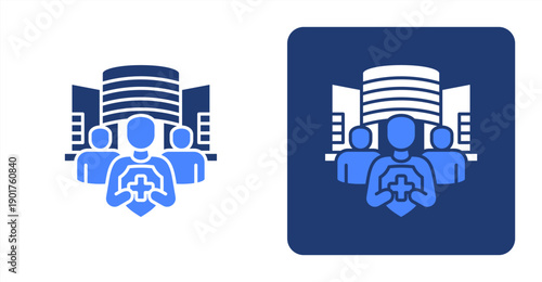 Public Health icon, with contrast background.