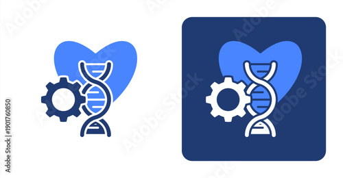 Biomedical Engineering icon, with contrast background.