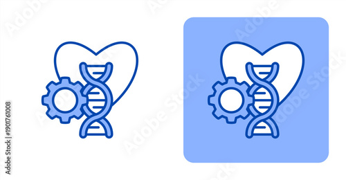Biomedical Engineering icon, with contrast background.