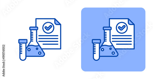 Clinical Laboratory icon, with contrast background.