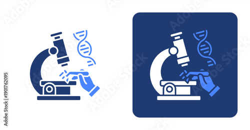 Pathology Science icon, with contrast background.