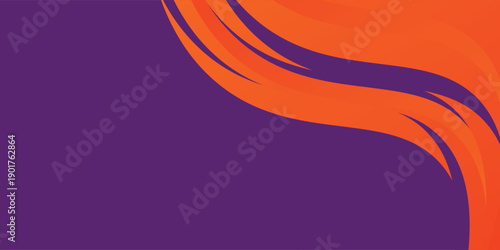 Modern dark purple orange pink geometric . Dynamic style banner design from fruit concept. It is suitable vector illustration eps10