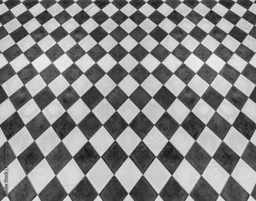 Wallpaper Mural Carrelage ancien en damier Torontodigital.ca