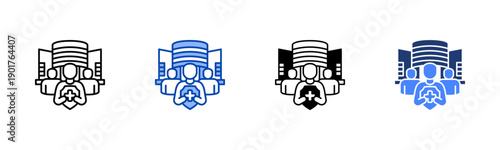 Public Health icon set multiple style collection