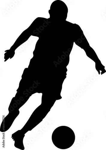 Silhouette Power Strike Gesture Pose with Hard Kick to Destroy Defense