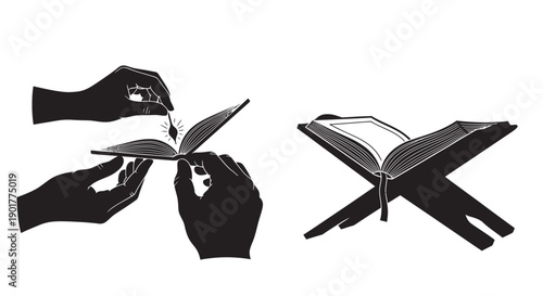 Child in Prayer with Holy Quran