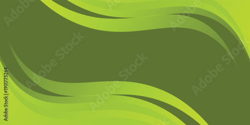leaf green curve minimalist abstract background. vector design technology pattern eps10
