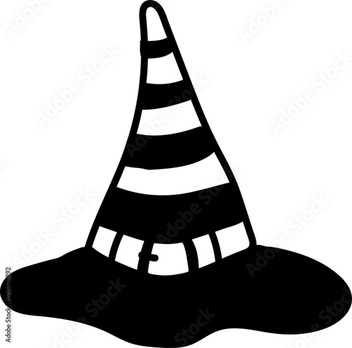 Halloween Witch Hat Silhouette Clipart