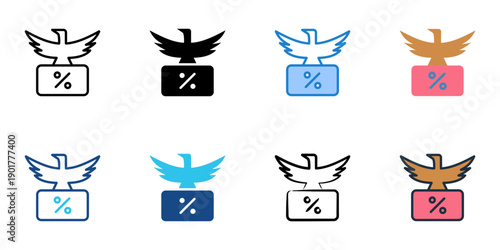 Early Bird Offer icons set multiple style collection. Editable stroke 
