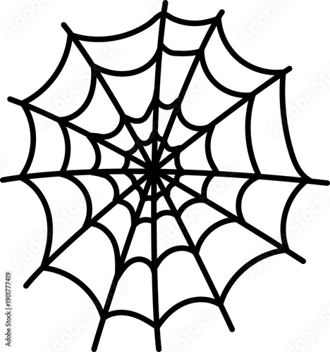 Halloween Spider Web Silhouette Clipart
