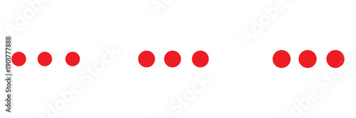 Set of dots three icons