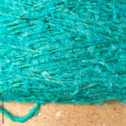 Close-up of a spool of yarn
