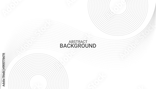 Minimal white abstract background with soft gray curved lines, modern clean wave pattern for corporate presentation, technology branding, website header and print design.
