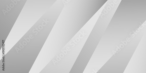 Black white light gray silver abstract pattern background. Geometric shape. Line stripe corner angle facet triangle fold modern
