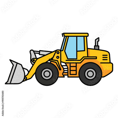 Yellow Front End Loader