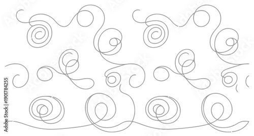 Decorative swirling filigree patterns for elegant design borders and ornamental accents, vintage floral scrollwork for graphic embellishments and abstract swirls