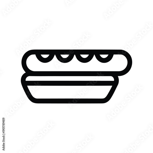Black and white illustration of a toaster with bread slices being toasted