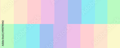 Soft pastel striped background with vertical gradient transitions in rainbow colors. Ideal for kids, fashion, kawaii, baby shower, and gentle design themes