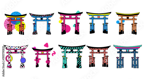 Colorful traditional chinese lanterns hanging string for celebration