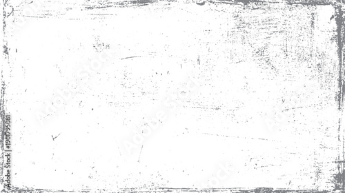 White background with distressed grey grunge texture and scattered dots
