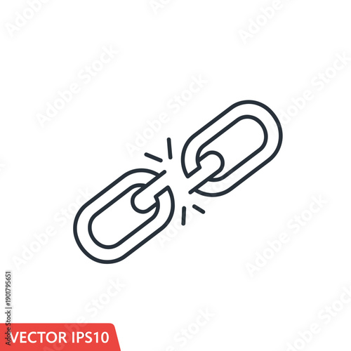 Broken Chain Link Icon