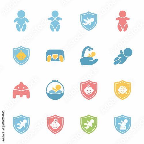Baby Protection Icons