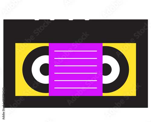 Hand Drawing Sketch 80s Object Tape Recorder