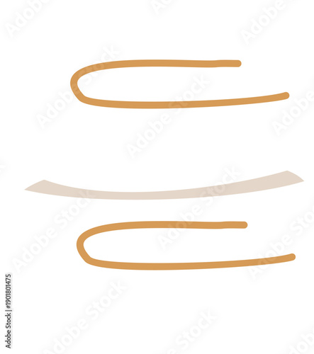 Hand Drawn Set of Objects From The Bathroom Towel