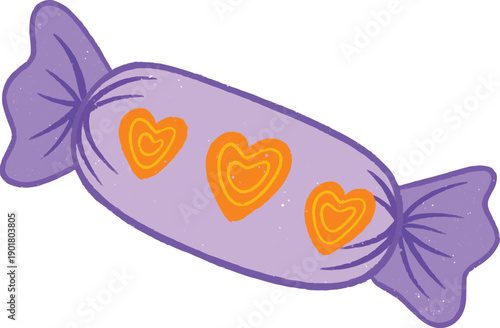 Valentine Cute Candy Icon Vector