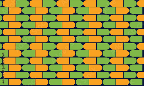 Seamless pill pattern for pharmaceutical branding. Medical capsule background. Graphic design for healthcare industry