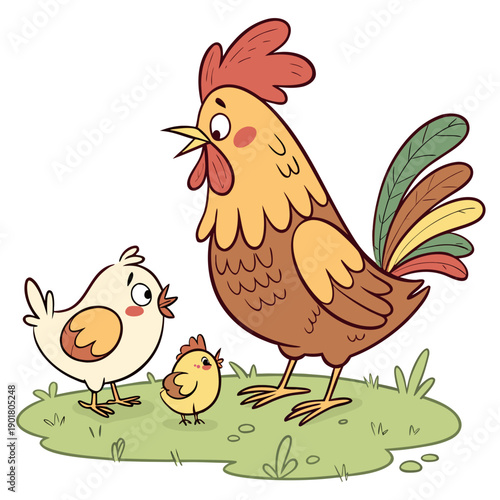 hen and chicken