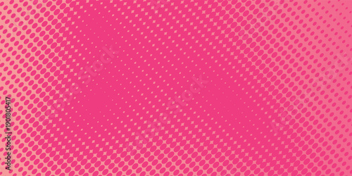 Pink orange polka dots gradient halftone background. Pop art cartoon dot texture vector illustration eps10
