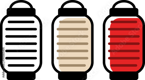 ちょうちんのアイコン。（Lantern icon.）
