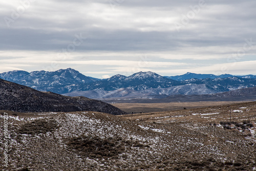 winter landscape in the mountains