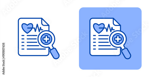 Medical Diagnostics icon, with contrast background.