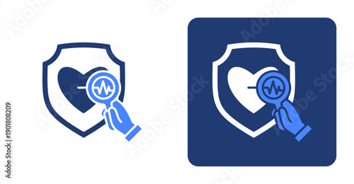 -Preventive Diagnostics icon, with contrast background.