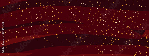 Magic abstract color shining bokeh on color background. Frame with lights and sparks glitter glowing effect. Lens flare Christmas or New Year holiday card.